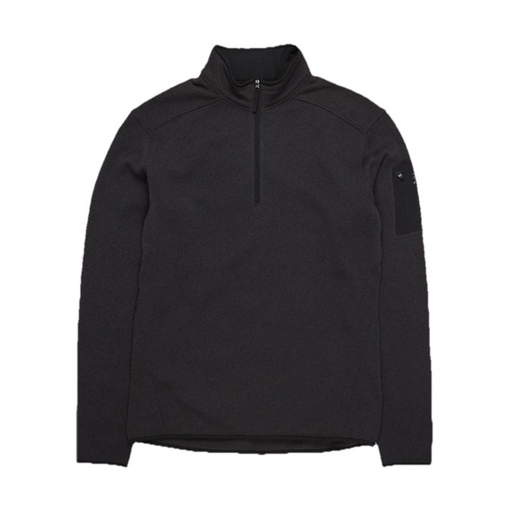 Arc'teryx Delta Hooded 1/2 Zip Fleece Pullover Men's Size XL Black NWT